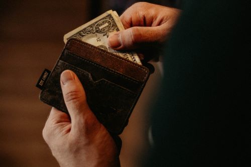Wallet with money