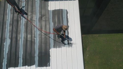 Adding a coating to a metal roof extends its life