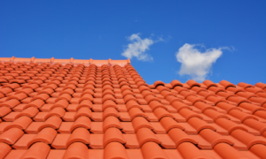 tile roof on home